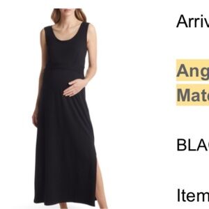 Black maternity/nursing Maxi Dress